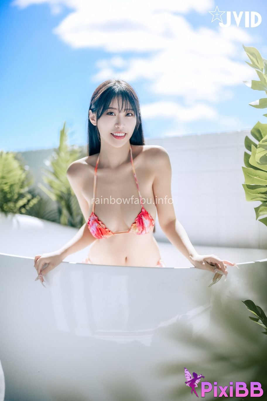 JVID WenHsin virtue Shi Shen Yang Tai Xi Shui Xia Ri Duo Ba E super small bikini Ru Hu Kou Bu Chi Dui Qi Zi Ji PixiBB.COM 056