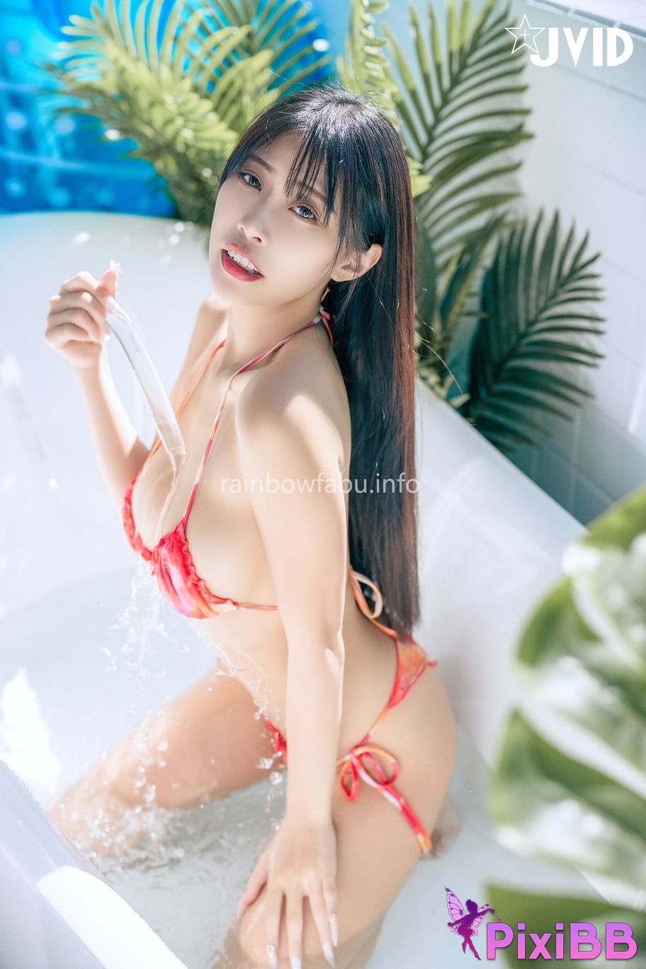 JVID WenHsin virtue Shi Shen Yang Tai Xi Shui Xia Ri Duo Ba E super small bikini Ru Hu Kou Bu Chi Dui Qi Zi Ji PixiBB.COM 099