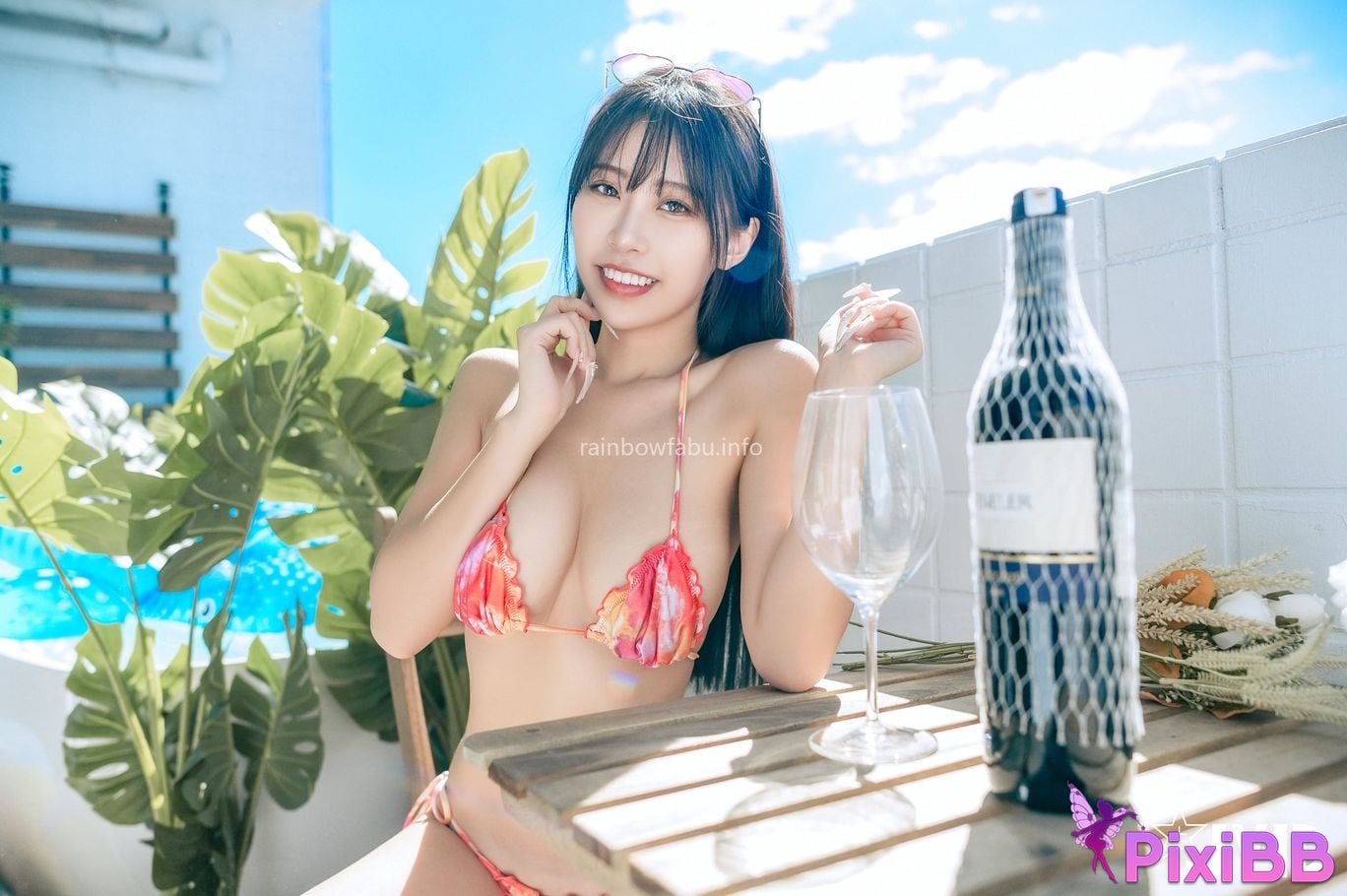 JVID WenHsin virtue Shi Shen Yang Tai Xi Shui Xia Ri Duo Ba E super small bikini Ru Hu Kou Bu Chi Dui Qi Zi Ji PixiBB.COM 150