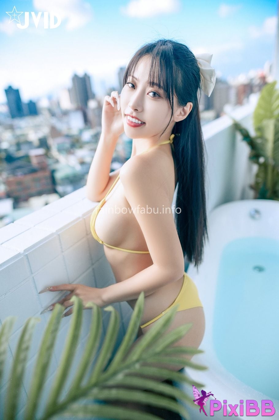 JVID WenHsin virtue Shi Shen Yang Tai Xi Shui Xia Ri Duo Ba E super small bikini Ru Hu Kou Bu Chi Dui Qi Zi Ji PixiBB.COM 162