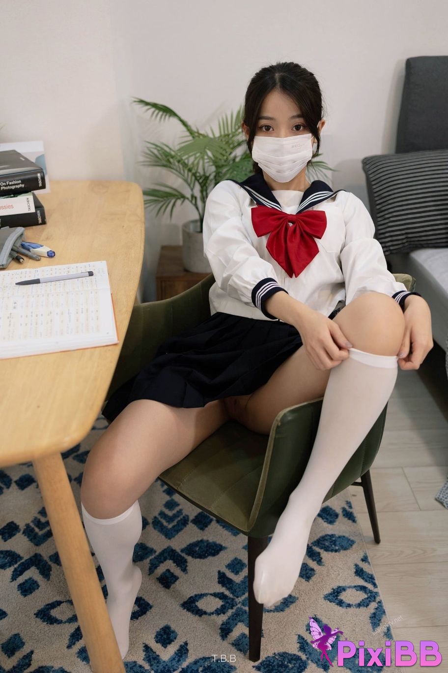 ED Mosaic An innocent school girl who forgot to wear underwear at PixiBB.COM 002