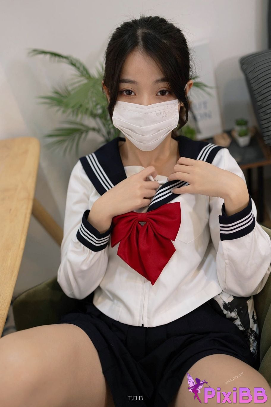 ED Mosaic An innocent school girl who forgot to wear underwear at PixiBB.COM 046