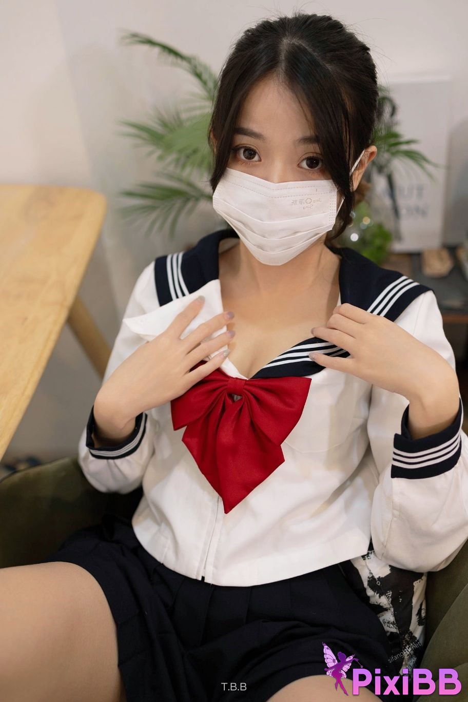 ED Mosaic An innocent school girl who forgot to wear underwear at PixiBB.COM 068