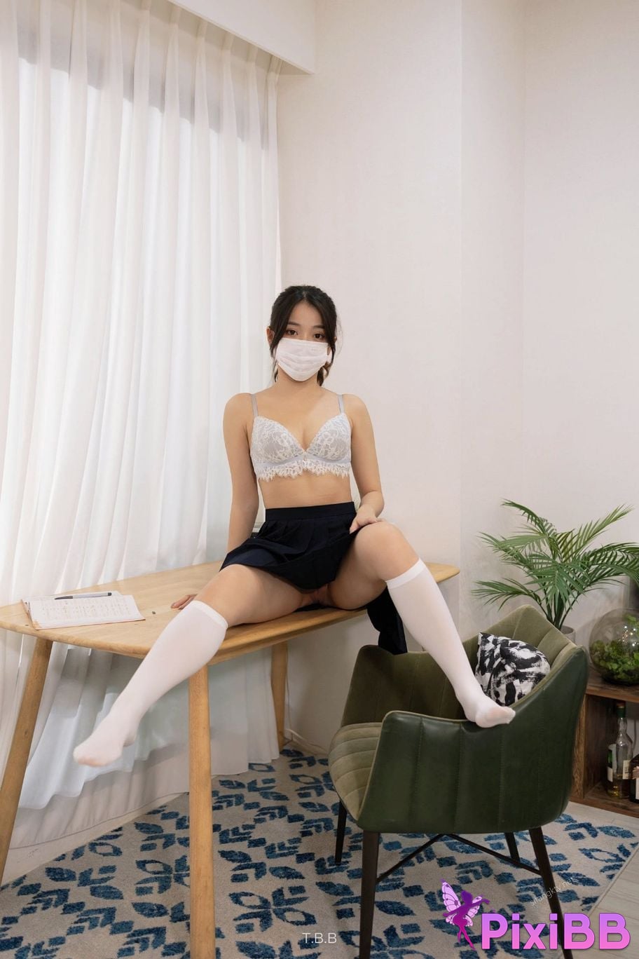 ED Mosaic An innocent school girl who forgot to wear underwear at PixiBB.COM 138