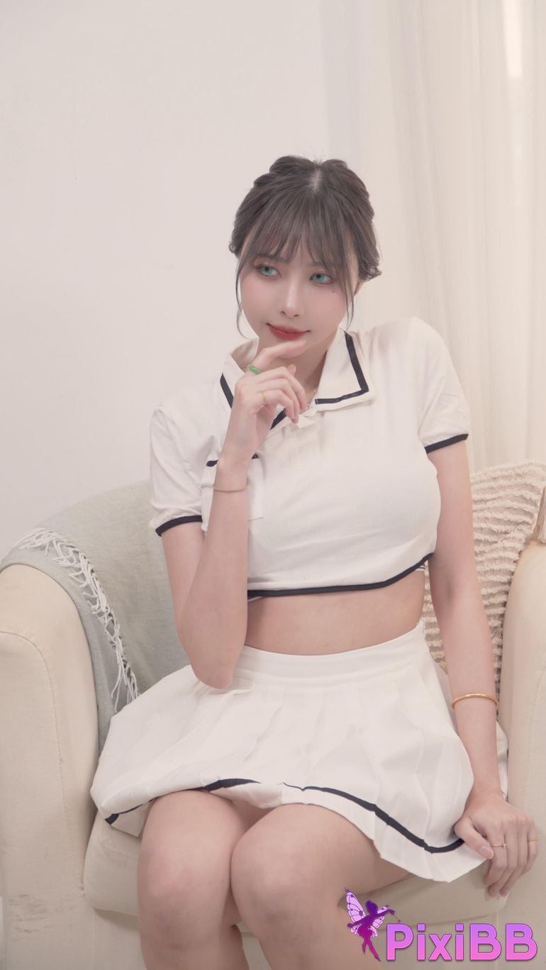 Haruka Yunxi Preppy Look no mosaic PixiBB.COM 001