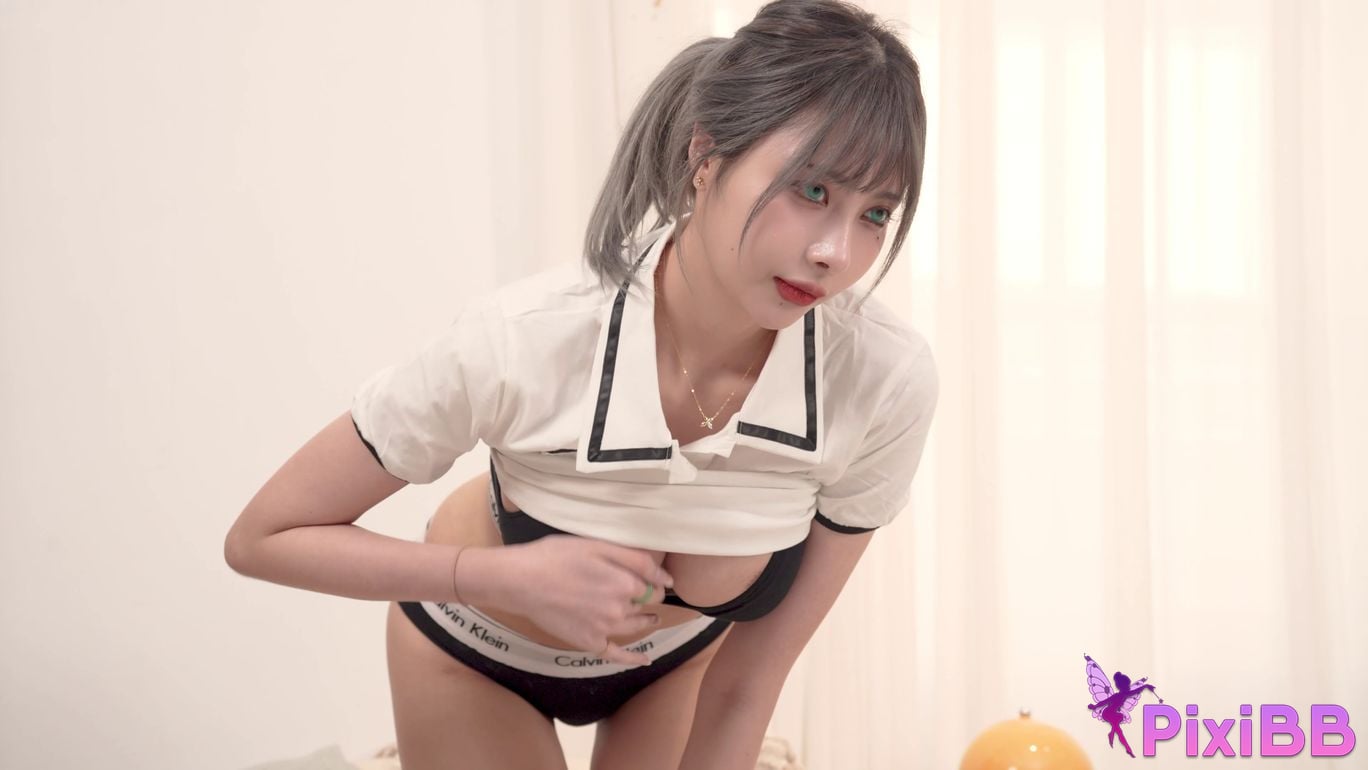 Haruka Yunxi Preppy Look no mosaic PixiBB.COM 039