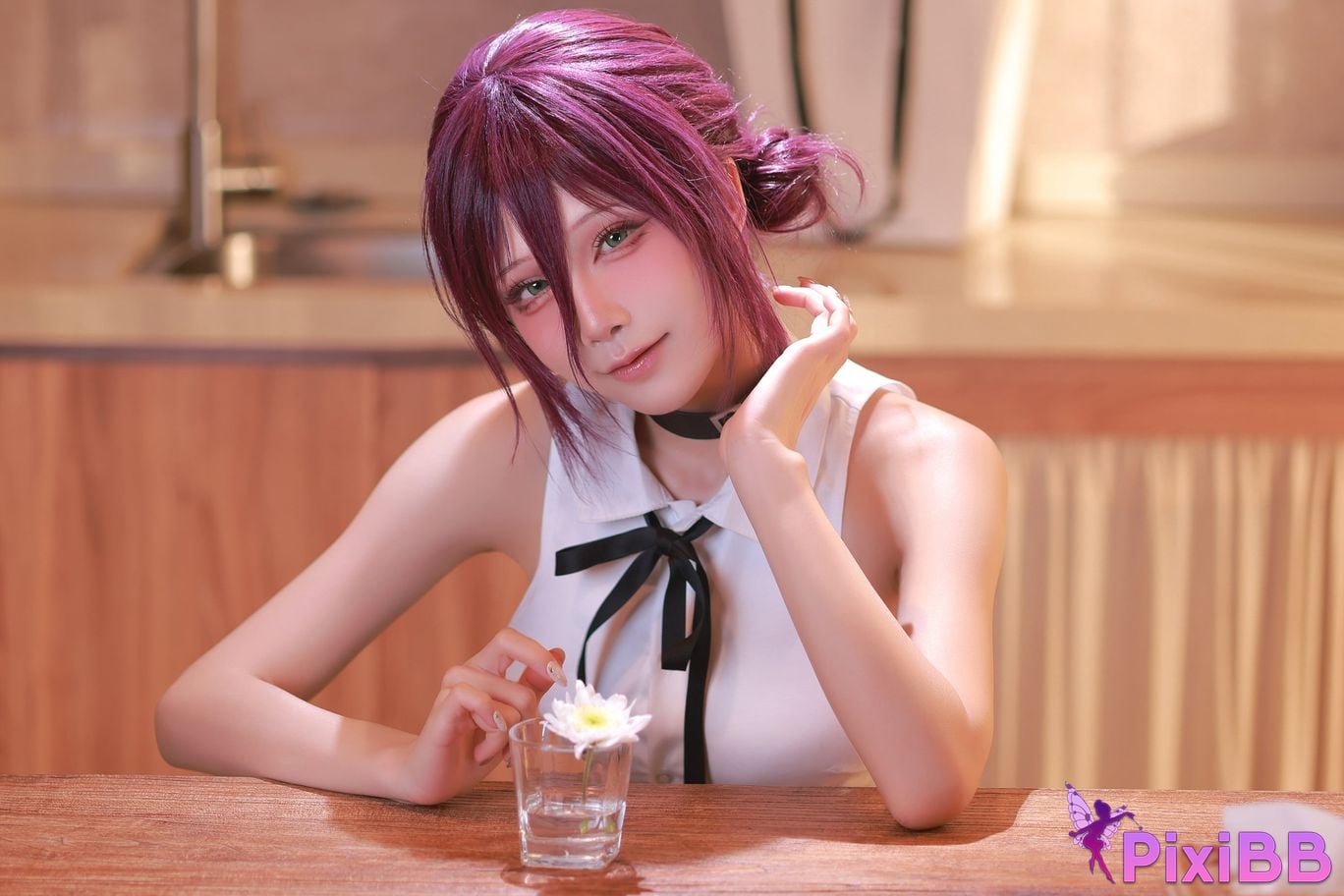 Cosplayer shuimiao Aqua T2 Reze Chainsaw Man PixiBB.COM 005