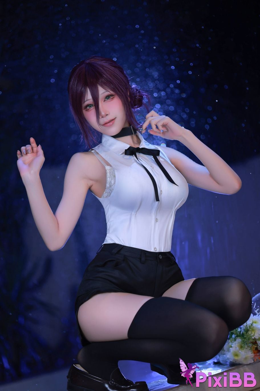 Cosplayer shuimiao Aqua T2 Reze Chainsaw Man PixiBB.COM 041