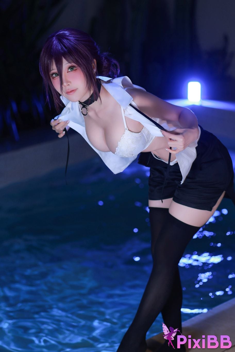 Cosplayer shuimiao Aqua T2 Reze Chainsaw Man PixiBB.COM 045