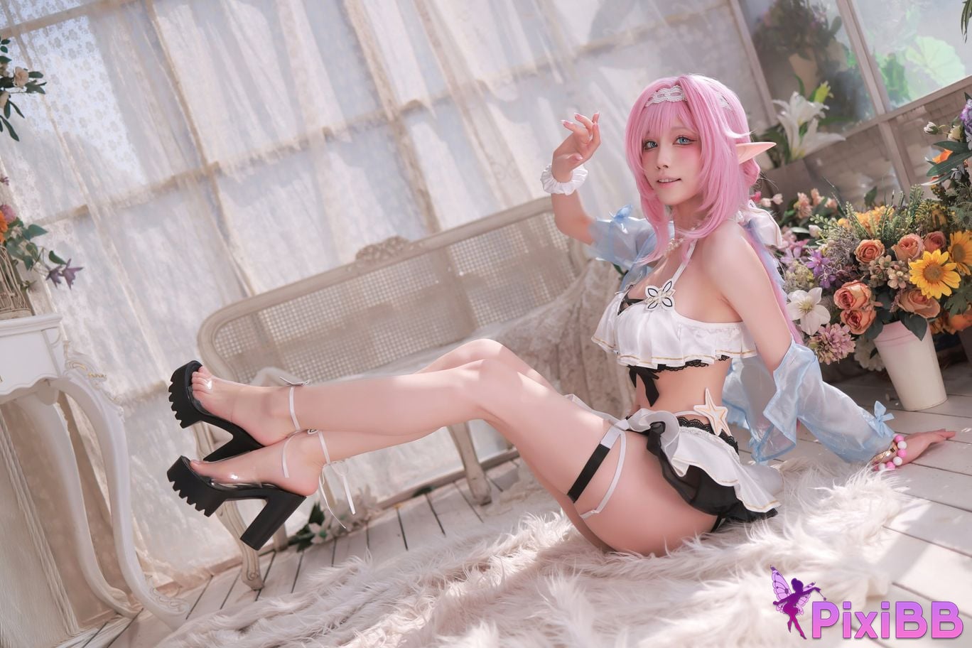 Cosplayer shuimiao Aqua T2 Elysia Swimsuit Honkai Imapct3 PixiBB.COM 004
