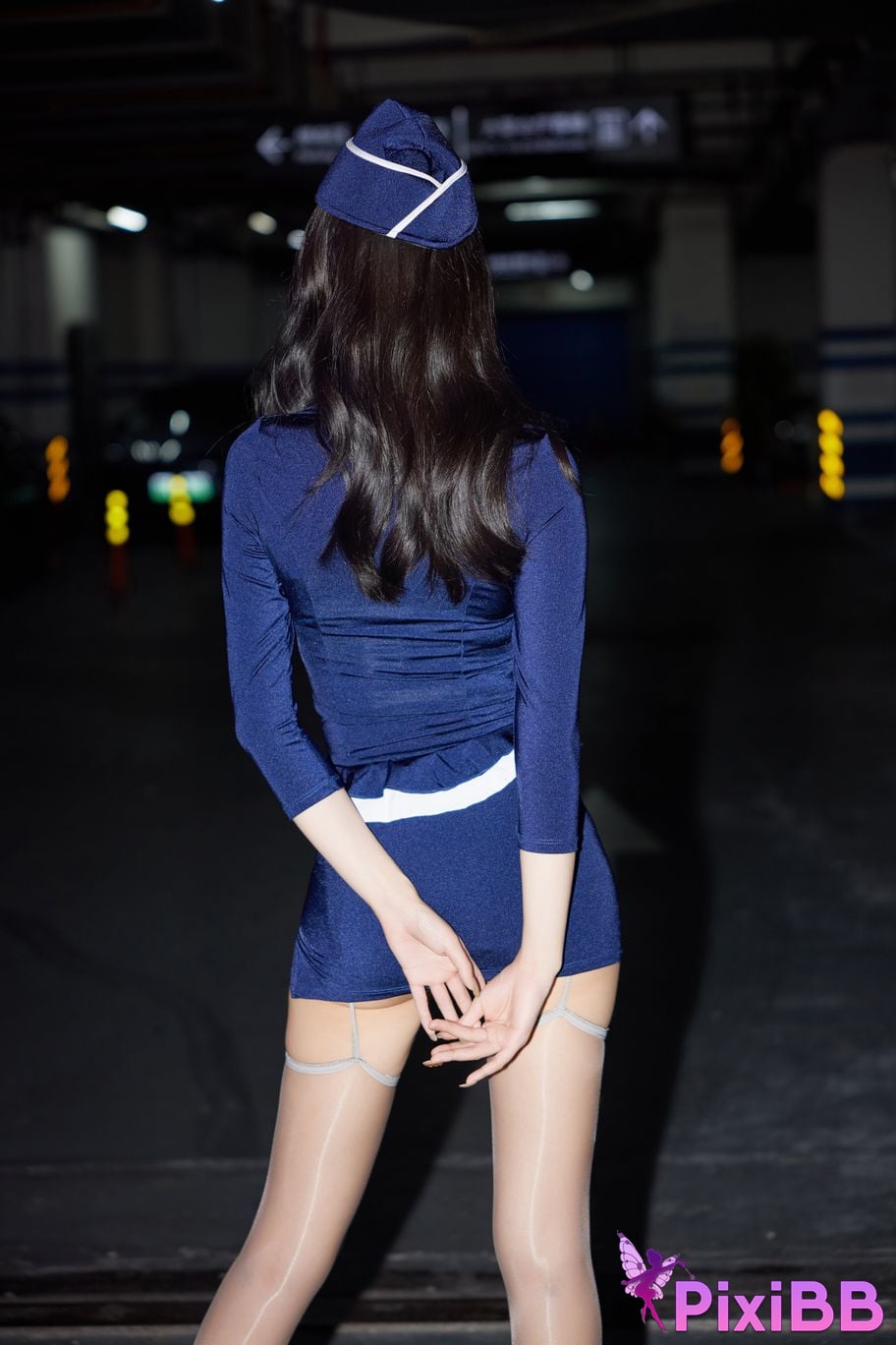 No watermark for in app purchases Yueer Yue er XIUREN model sexy uniform PixiBB.COM 009