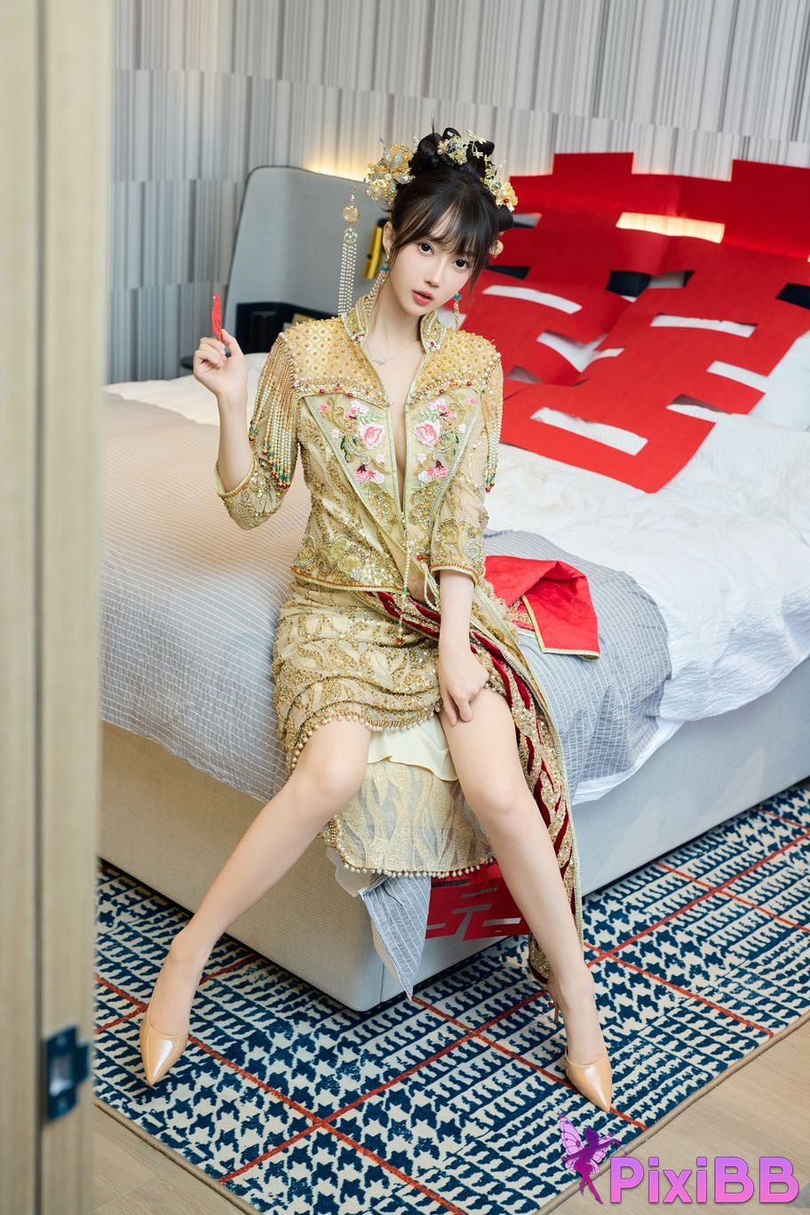 No watermark for in app purchases Yueer Yue er XIUREN model Sexy Xiuhe clothing PixiBB.COM 001