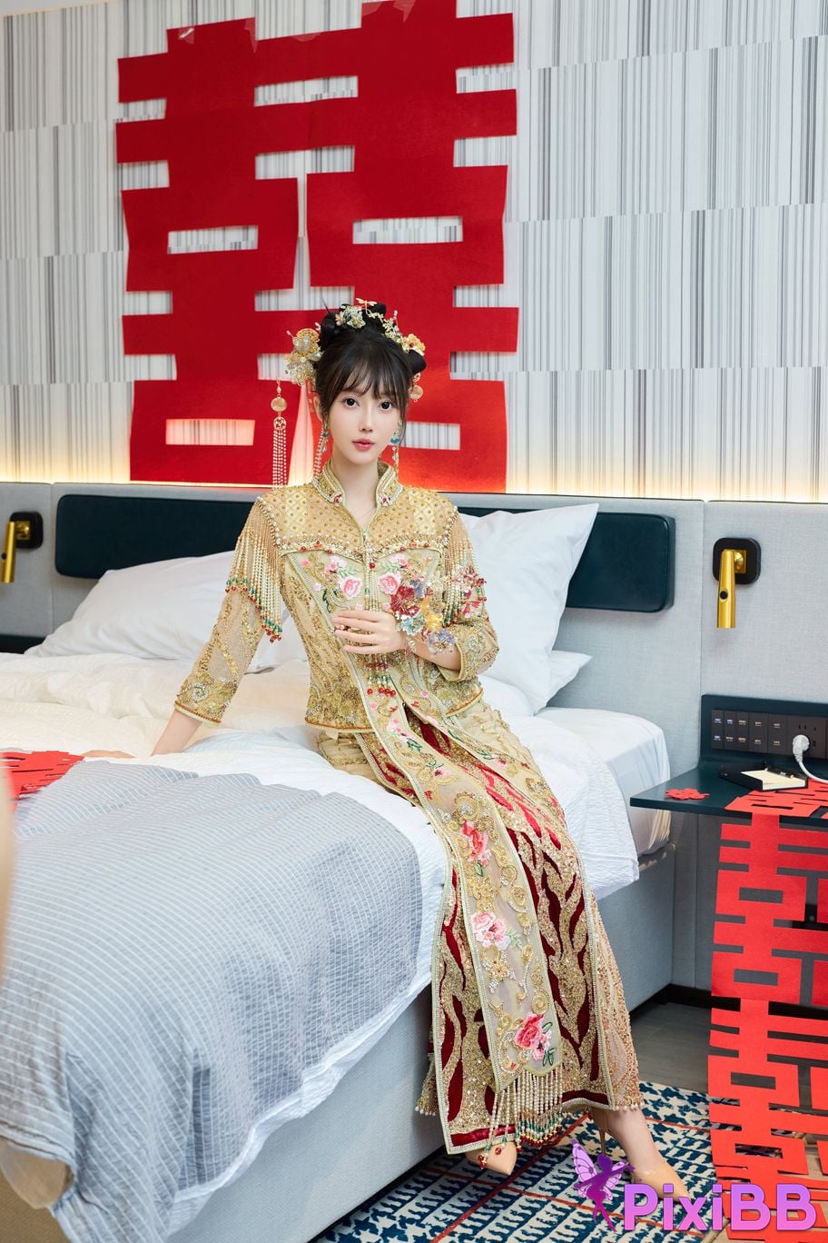 No watermark for in app purchases Yueer Yue er XIUREN model Sexy Xiuhe clothing PixiBB.COM 008