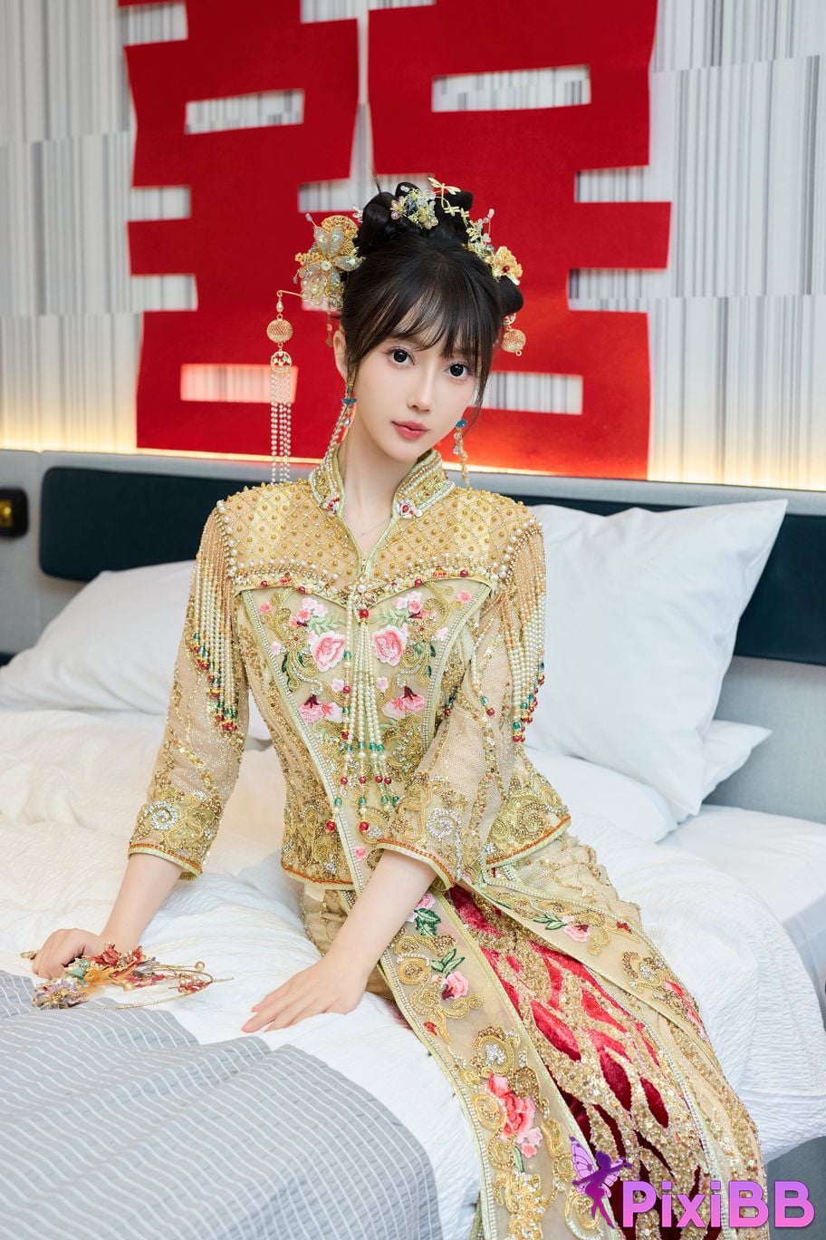 No watermark for in app purchases Yueer Yue er XIUREN model Sexy Xiuhe clothing PixiBB.COM 010