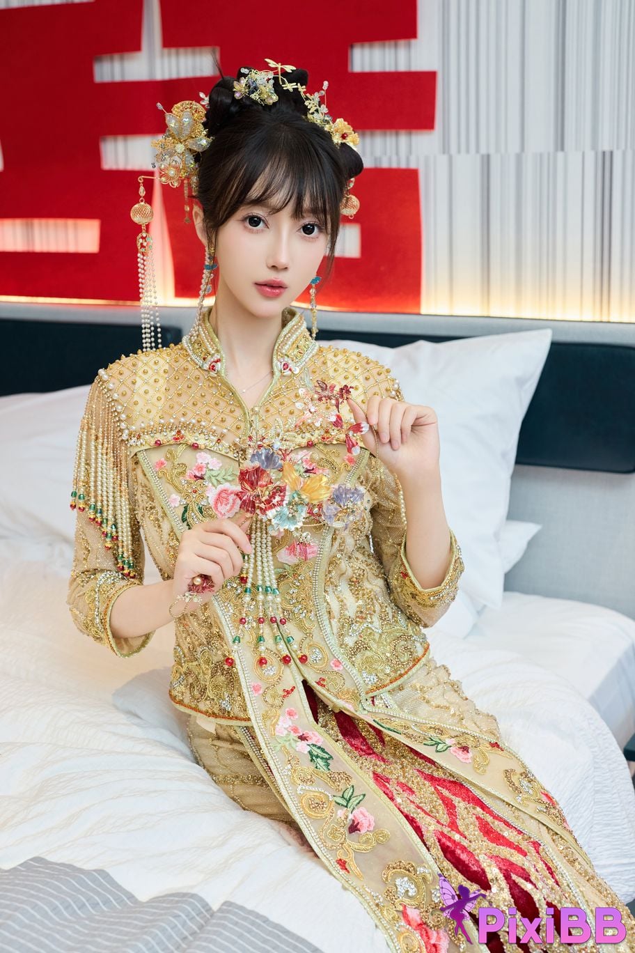 No watermark for in app purchases Yueer Yue er XIUREN model Sexy Xiuhe clothing PixiBB.COM 011