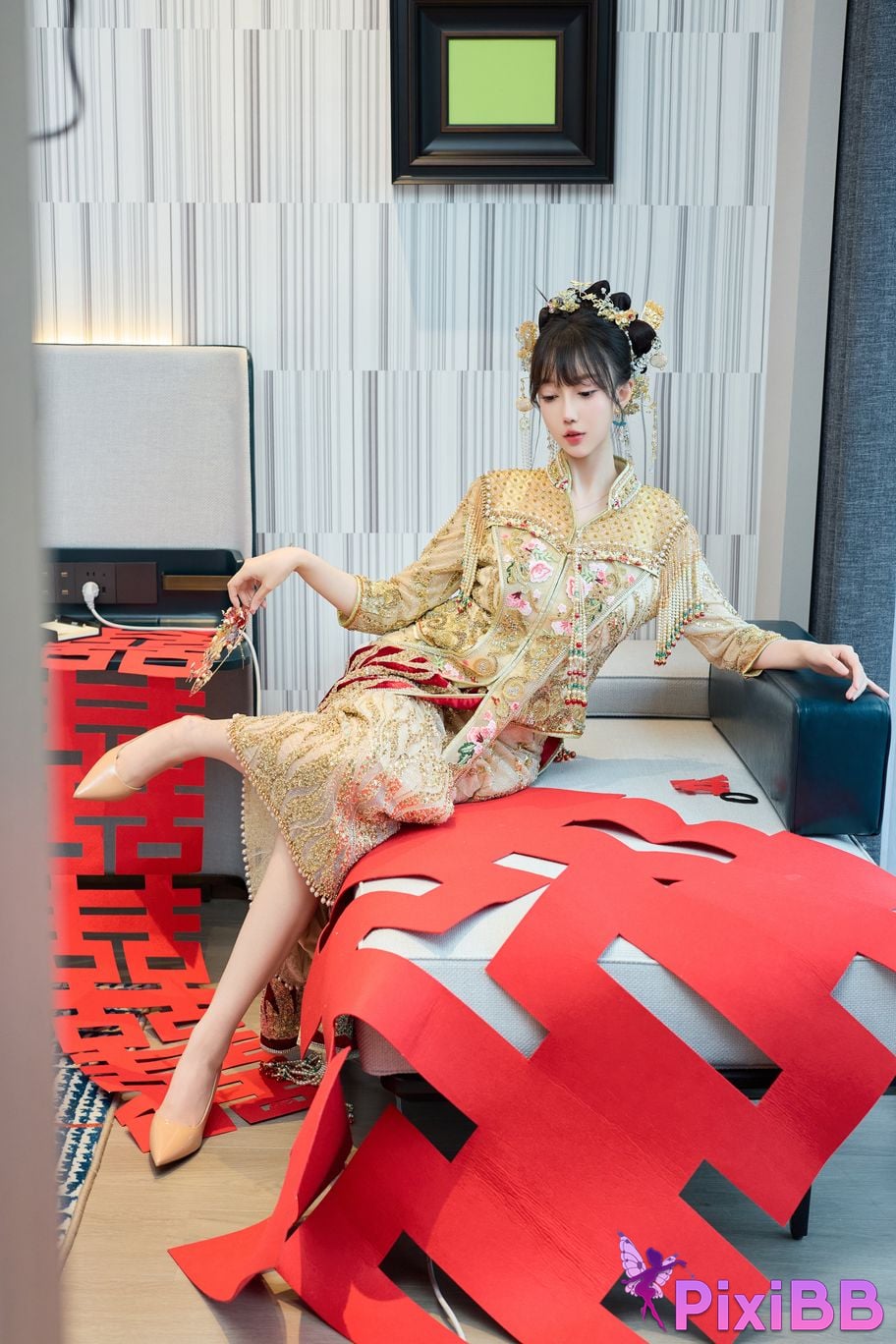 No watermark for in app purchases Yueer Yue er XIUREN model Sexy Xiuhe clothing PixiBB.COM 015