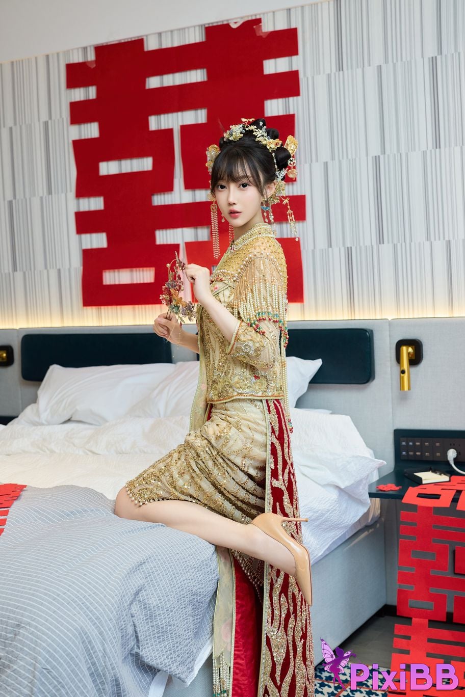 No watermark for in app purchases Yueer Yue er XIUREN model Sexy Xiuhe clothing PixiBB.COM 017