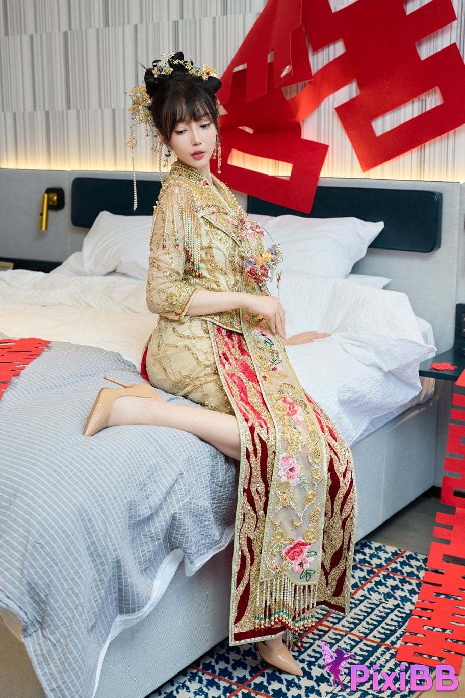 No watermark for in app purchases Yueer Yue er XIUREN model Sexy Xiuhe clothing PixiBB.COM 018