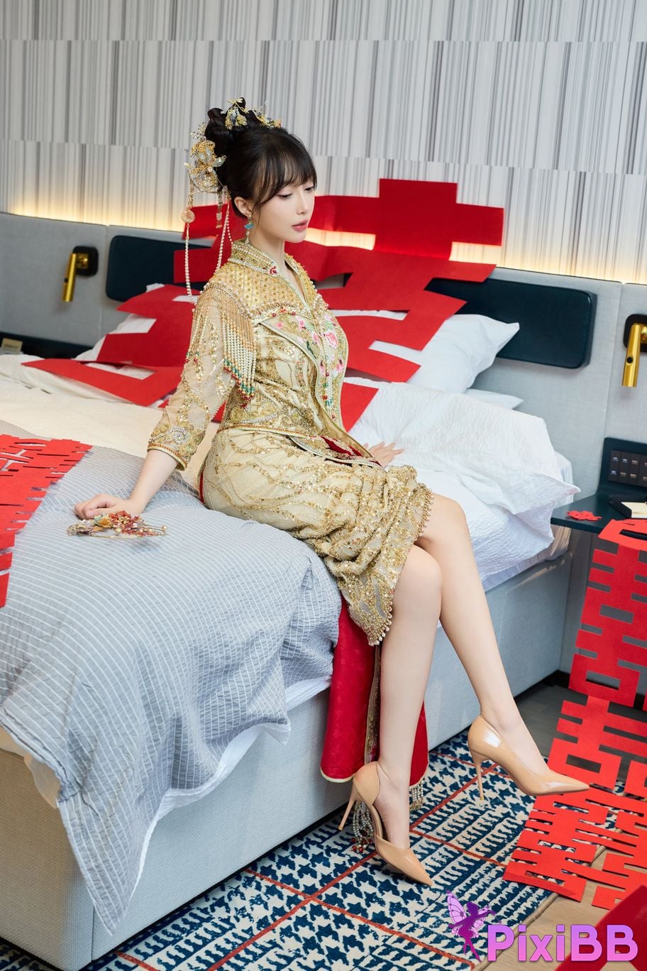 No watermark for in app purchases Yueer Yue er XIUREN model Sexy Xiuhe clothing PixiBB.COM 020