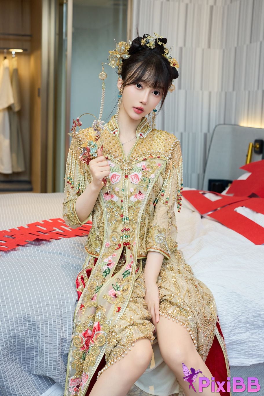 No watermark for in app purchases Yueer Yue er XIUREN model Sexy Xiuhe clothing PixiBB.COM 021