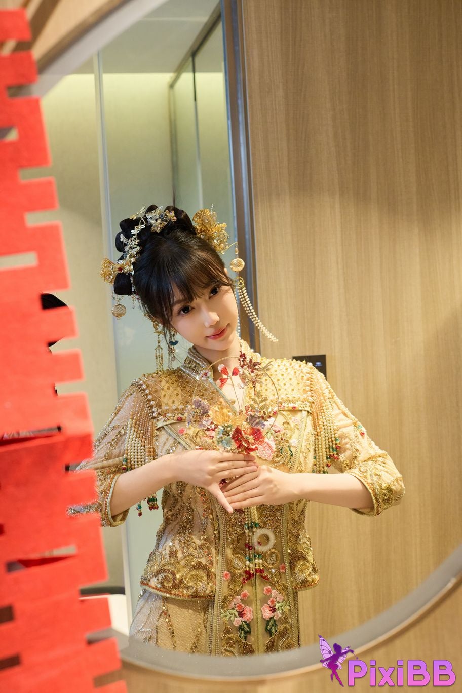 No watermark for in app purchases Yueer Yue er XIUREN model Sexy Xiuhe clothing PixiBB.COM 022