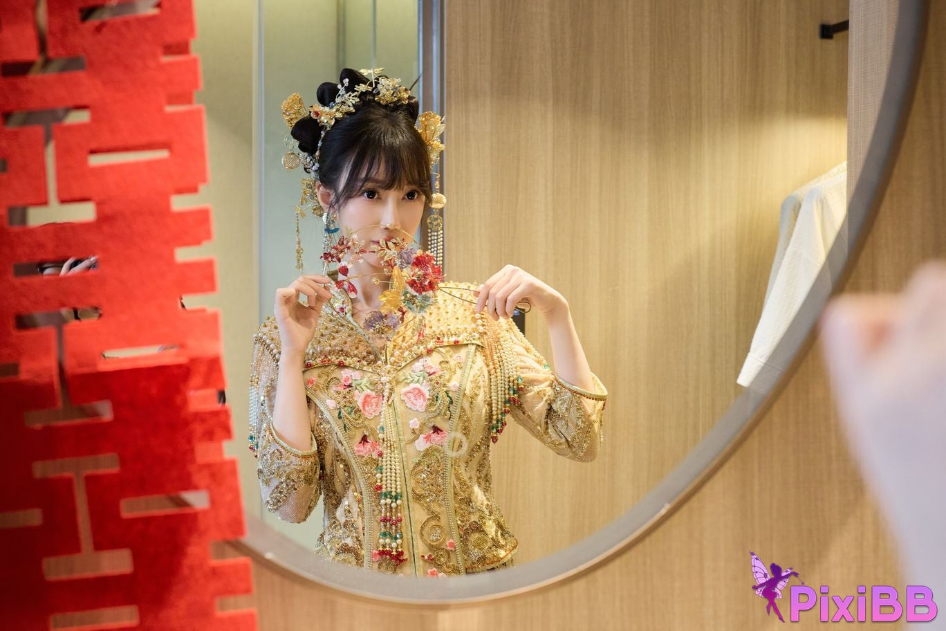 No watermark for in app purchases Yueer Yue er XIUREN model Sexy Xiuhe clothing PixiBB.COM 023