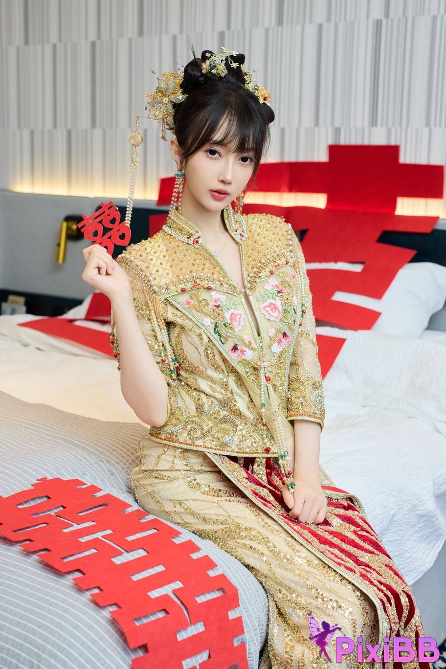 No watermark for in app purchases Yueer Yue er XIUREN model Sexy Xiuhe clothing PixiBB.COM 027