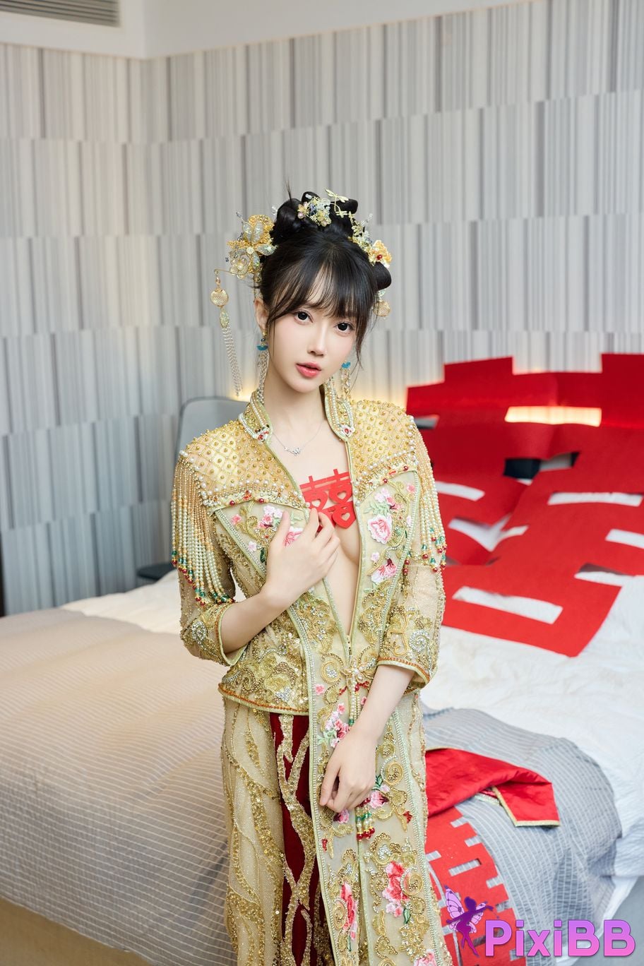 No watermark for in app purchases Yueer Yue er XIUREN model Sexy Xiuhe clothing PixiBB.COM 030