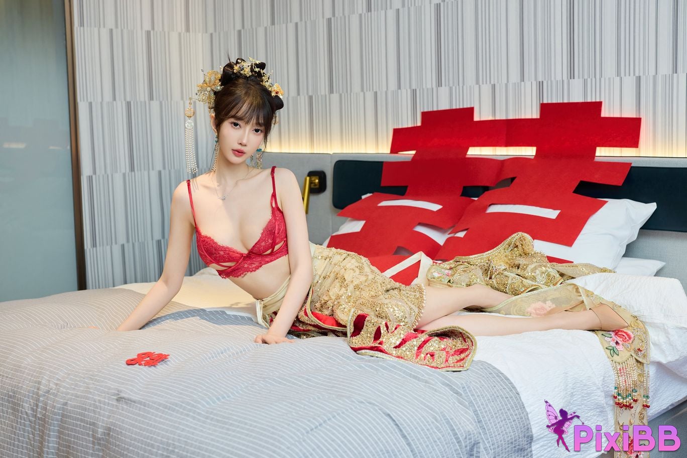 No watermark for in app purchases Yueer Yue er XIUREN model Sexy Xiuhe clothing PixiBB.COM 031