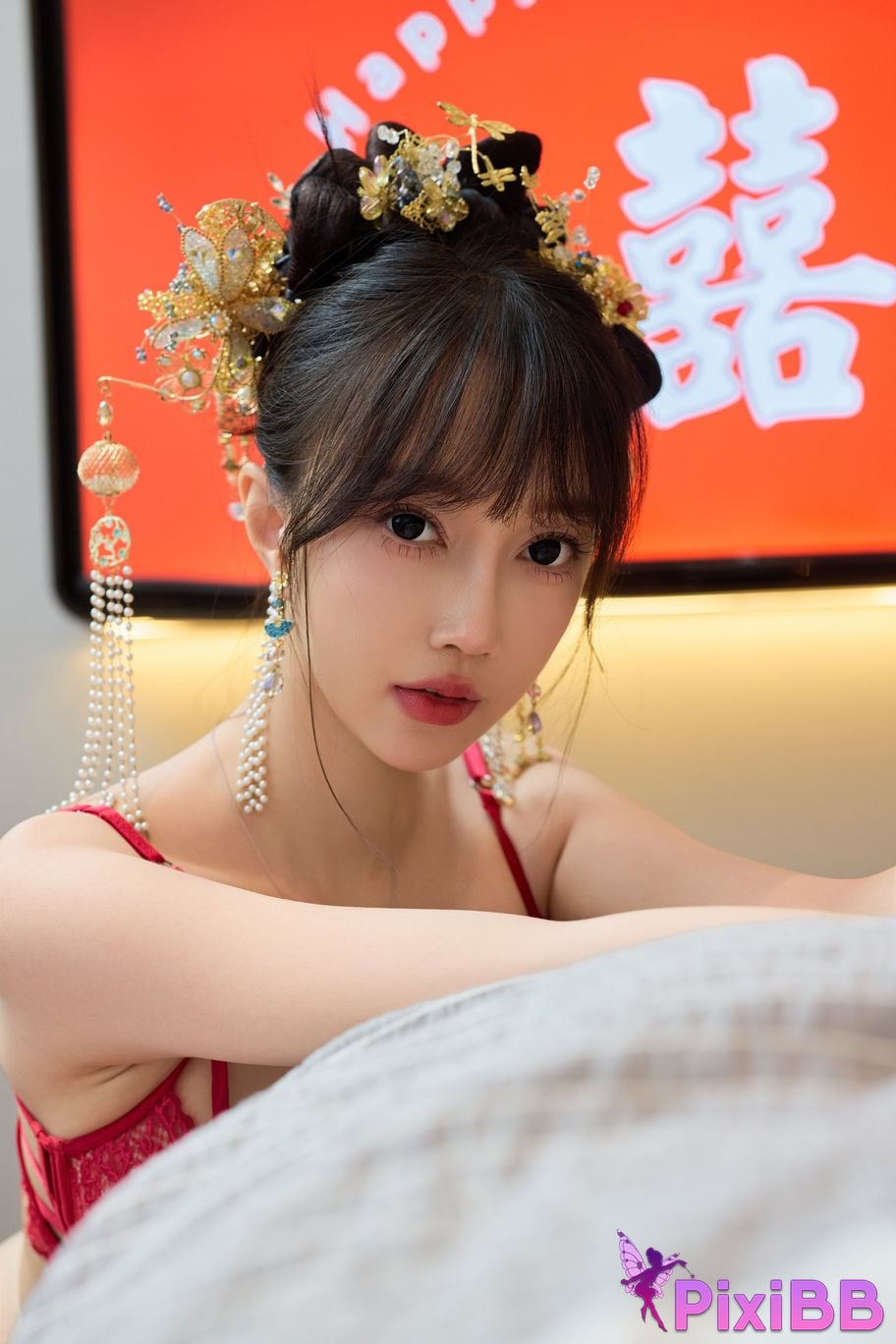 No watermark for in app purchases Yueer Yue er XIUREN model Sexy Xiuhe clothing PixiBB.COM 050