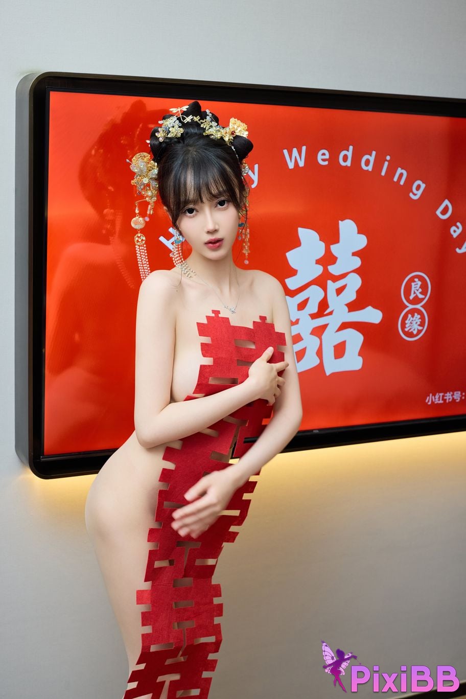 No watermark for in app purchases Yueer Yue er XIUREN model Sexy Xiuhe clothing PixiBB.COM 073