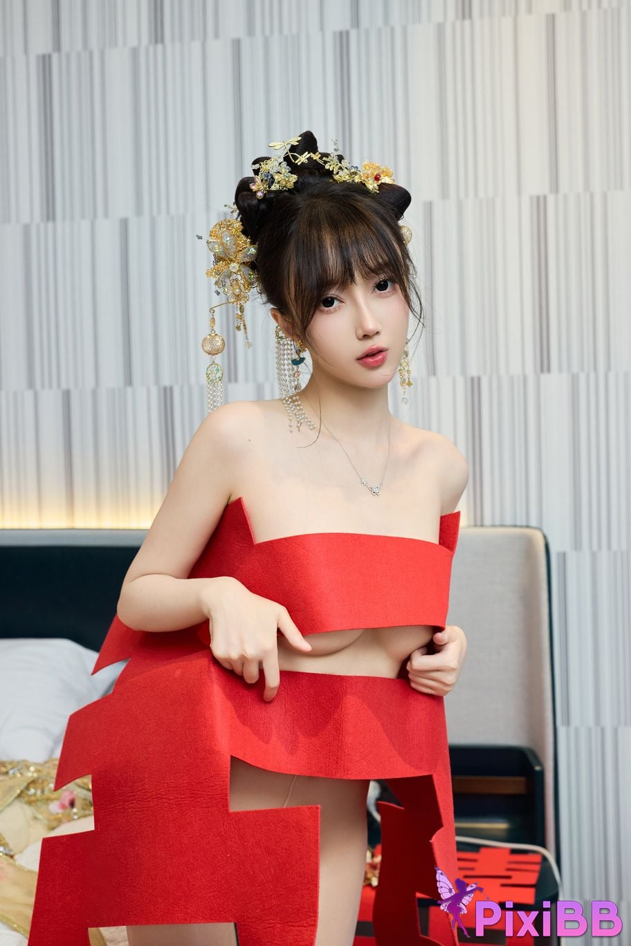 No watermark for in app purchases Yueer Yue er XIUREN model Sexy Xiuhe clothing PixiBB.COM 081