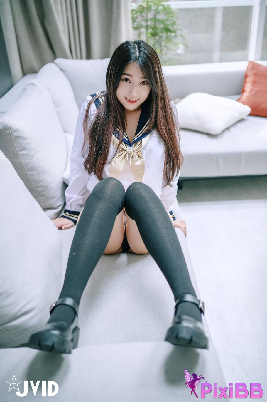 JVID meat buns Mini Tong Yan Ju Ru De Xue Sheng Mei Rou Bao Fang Ke Hou Te Shu Da Gong Fu Wu PixiBB.COM 006