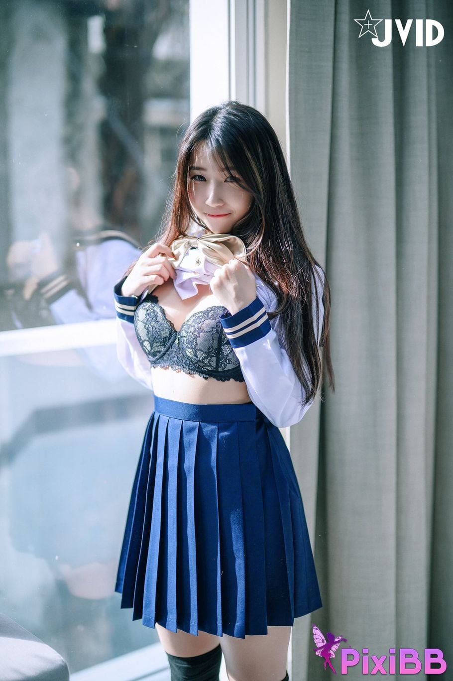 JVID meat buns Mini Tong Yan Ju Ru De Xue Sheng Mei Rou Bao Fang Ke Hou Te Shu Da Gong Fu Wu PixiBB.COM 010