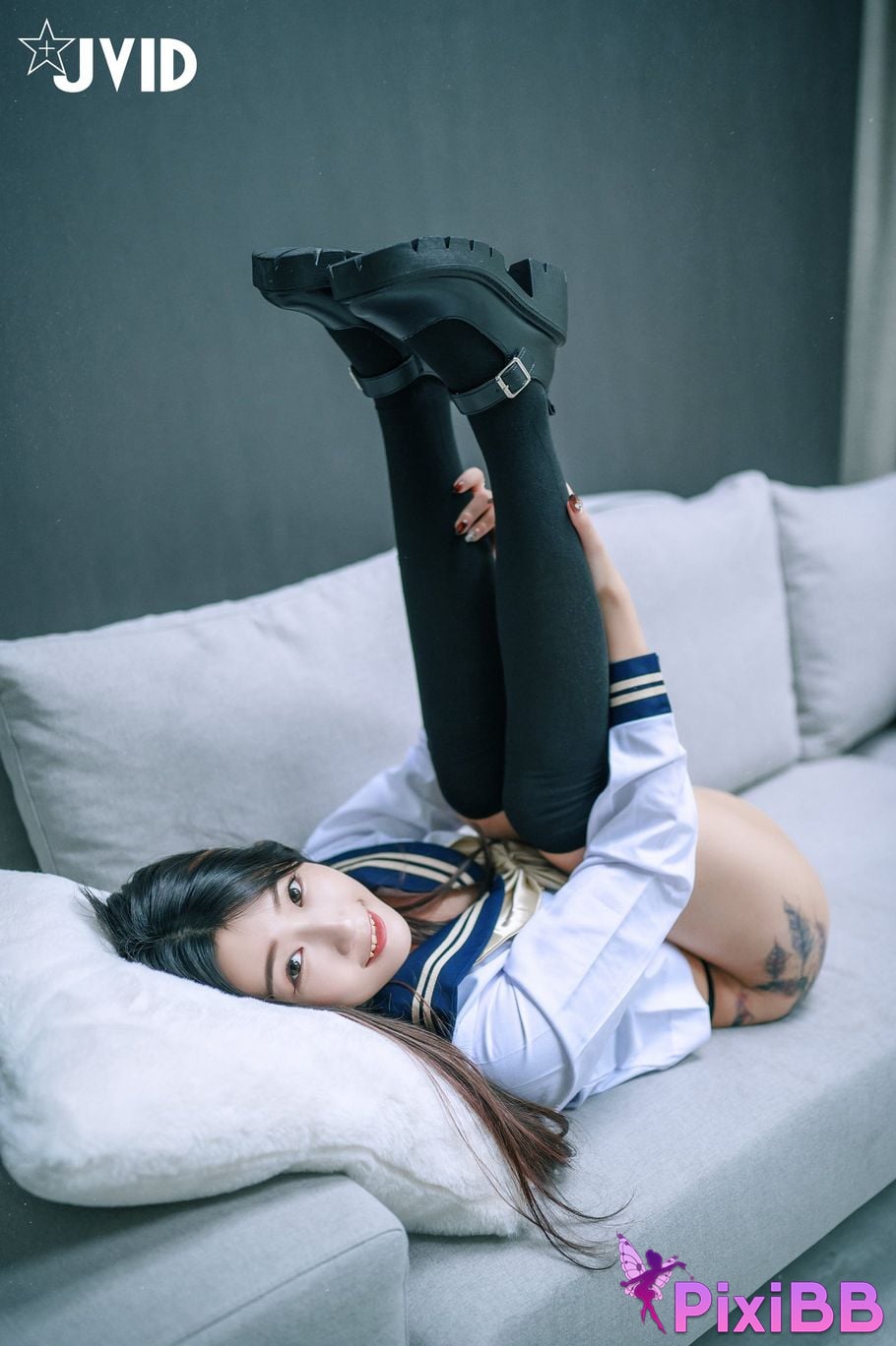 JVID meat buns Mini Tong Yan Ju Ru De Xue Sheng Mei Rou Bao Fang Ke Hou Te Shu Da Gong Fu Wu PixiBB.COM 030