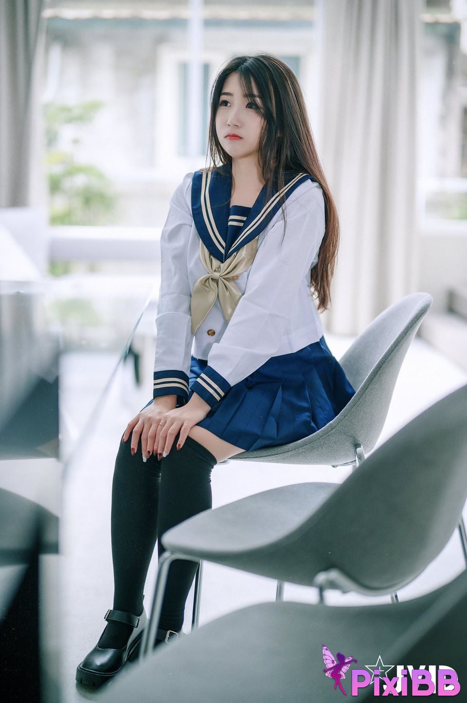 JVID meat buns Mini Tong Yan Ju Ru De Xue Sheng Mei Rou Bao Fang Ke Hou Te Shu Da Gong Fu Wu PixiBB.COM 037