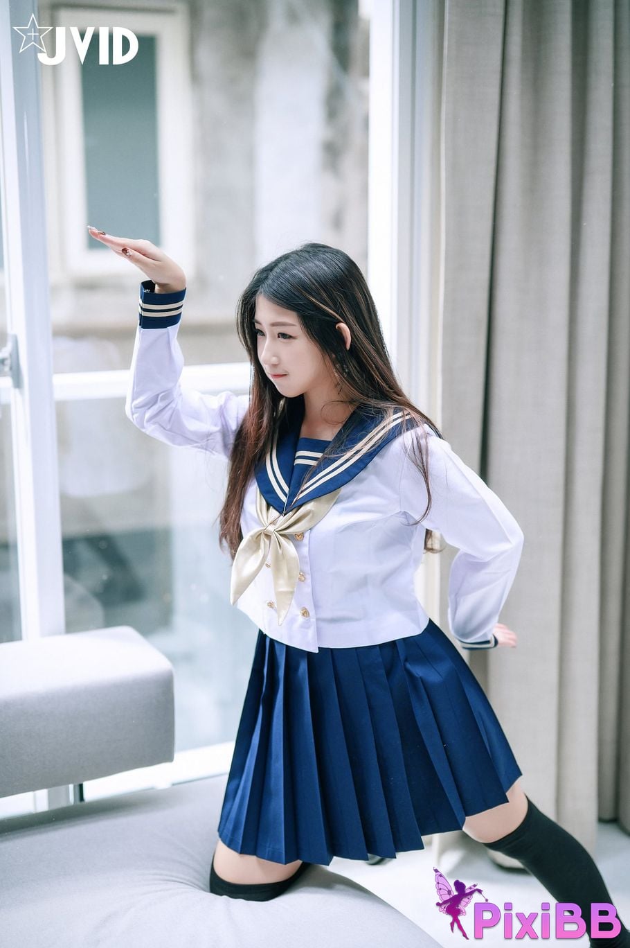 JVID meat buns Mini Tong Yan Ju Ru De Xue Sheng Mei Rou Bao Fang Ke Hou Te Shu Da Gong Fu Wu PixiBB.COM 048