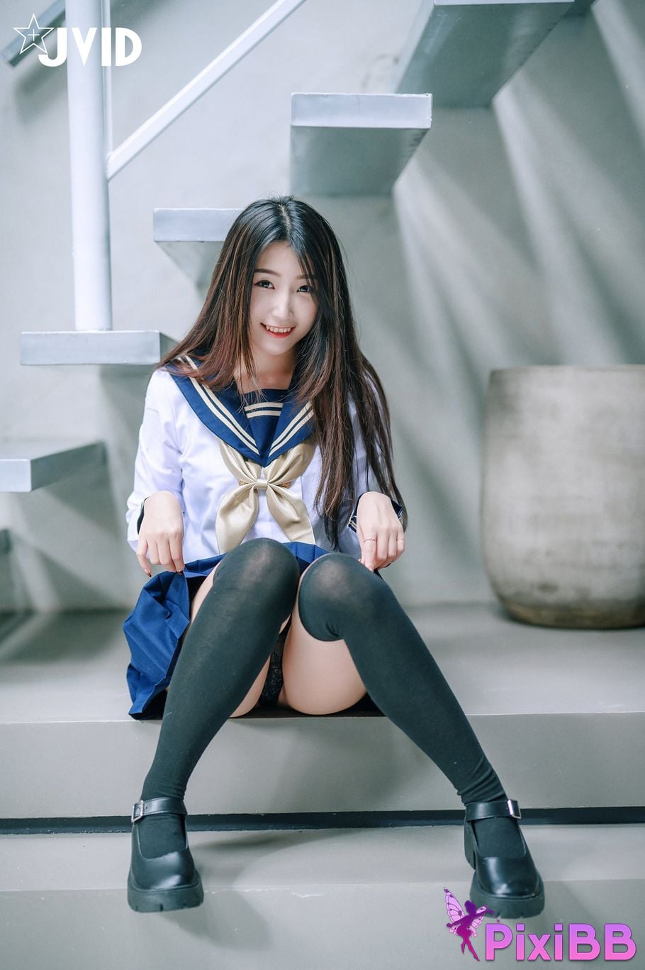 JVID meat buns Mini Tong Yan Ju Ru De Xue Sheng Mei Rou Bao Fang Ke Hou Te Shu Da Gong Fu Wu PixiBB.COM 080