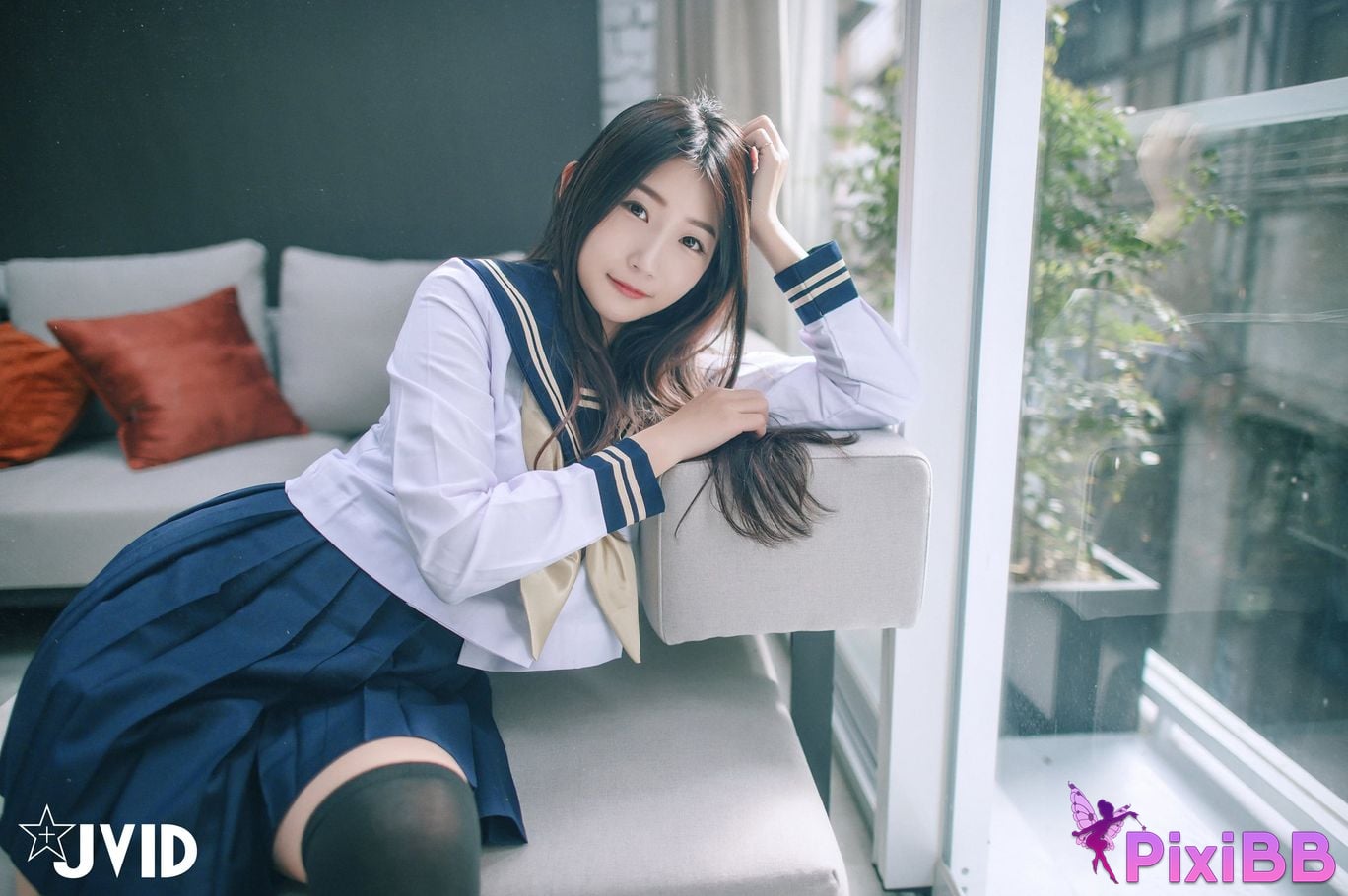 JVID meat buns Mini Tong Yan Ju Ru De Xue Sheng Mei Rou Bao Fang Ke Hou Te Shu Da Gong Fu Wu PixiBB.COM 093