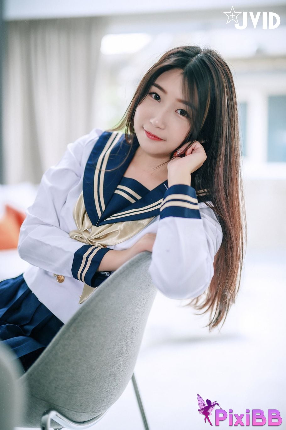 JVID meat buns Mini Tong Yan Ju Ru De Xue Sheng Mei Rou Bao Fang Ke Hou Te Shu Da Gong Fu Wu PixiBB.COM 097