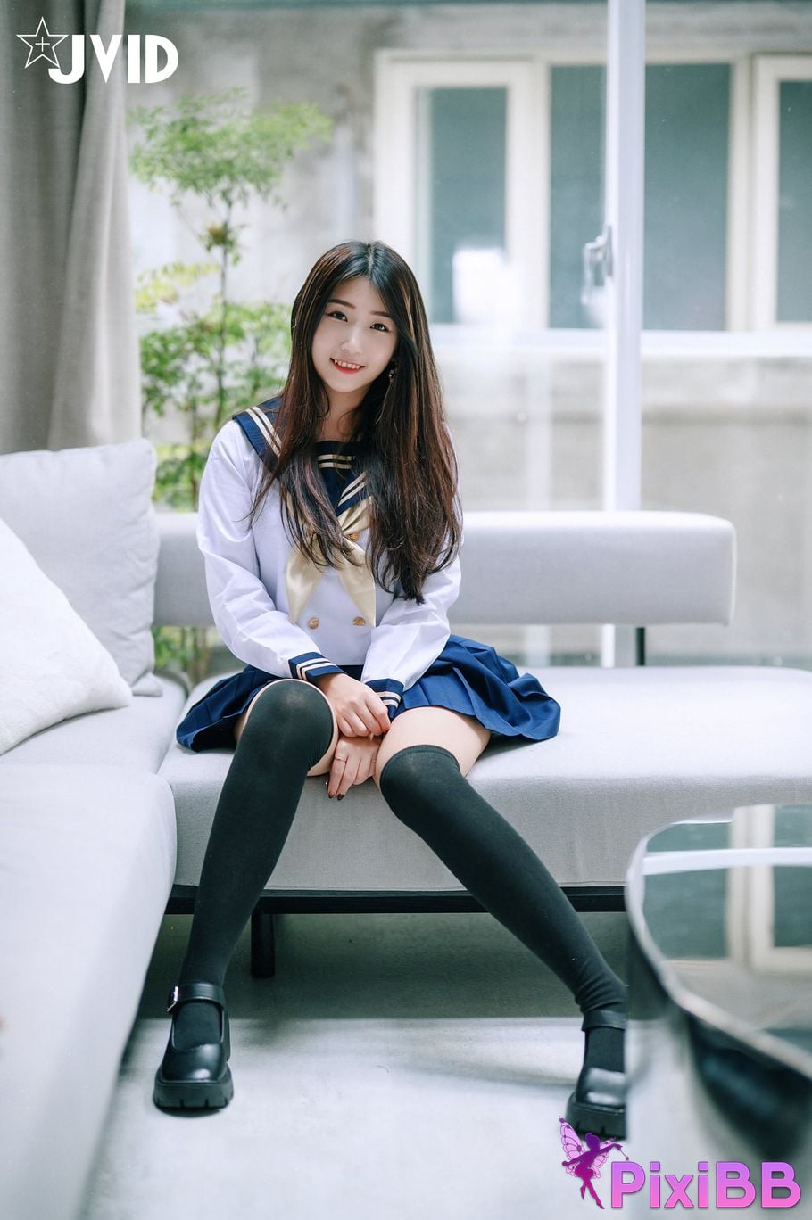 JVID meat buns Mini Tong Yan Ju Ru De Xue Sheng Mei Rou Bao Fang Ke Hou Te Shu Da Gong Fu Wu PixiBB.COM 098