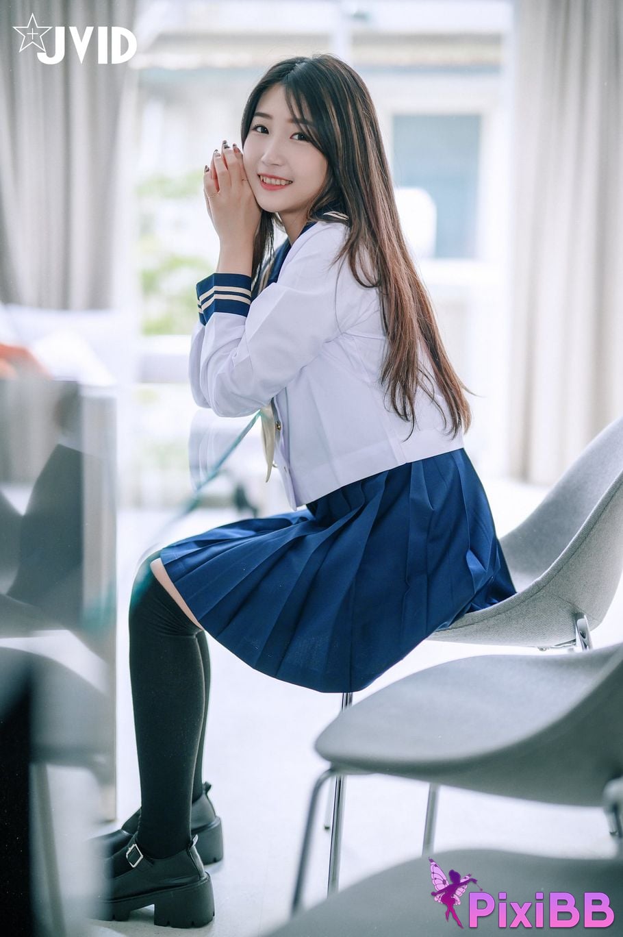 JVID meat buns Mini Tong Yan Ju Ru De Xue Sheng Mei Rou Bao Fang Ke Hou Te Shu Da Gong Fu Wu PixiBB.COM 107