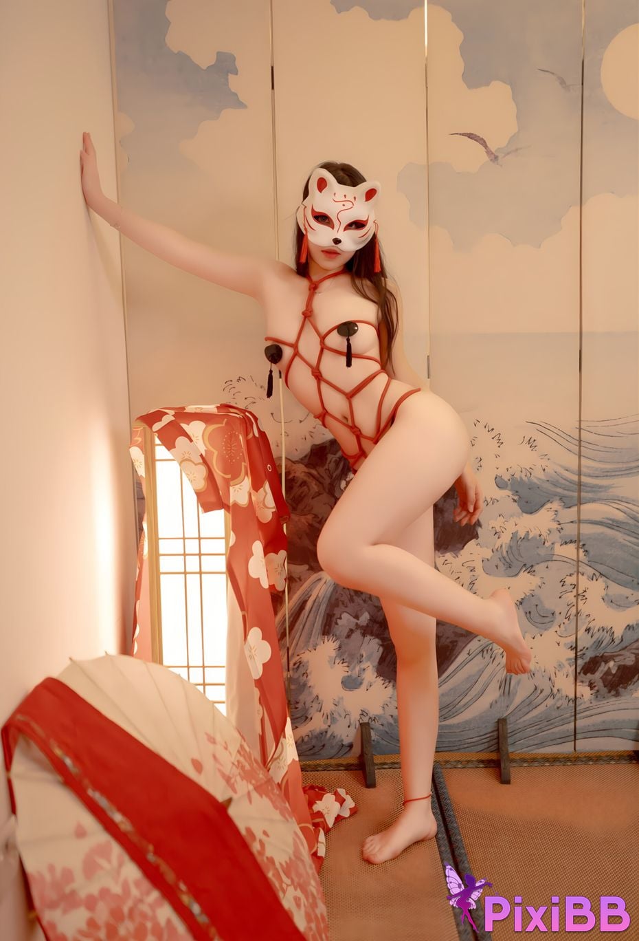 Cosplay Bangni Kimono Bondage PixiBB.COM 050