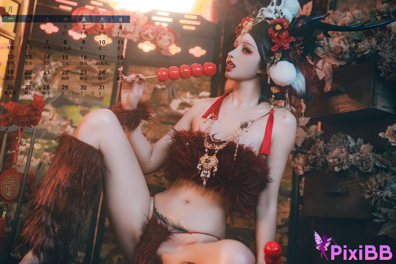 Cosplayer Deer eight years old 2026 Featured Calendar Wallpapers PixiBB.COM 001