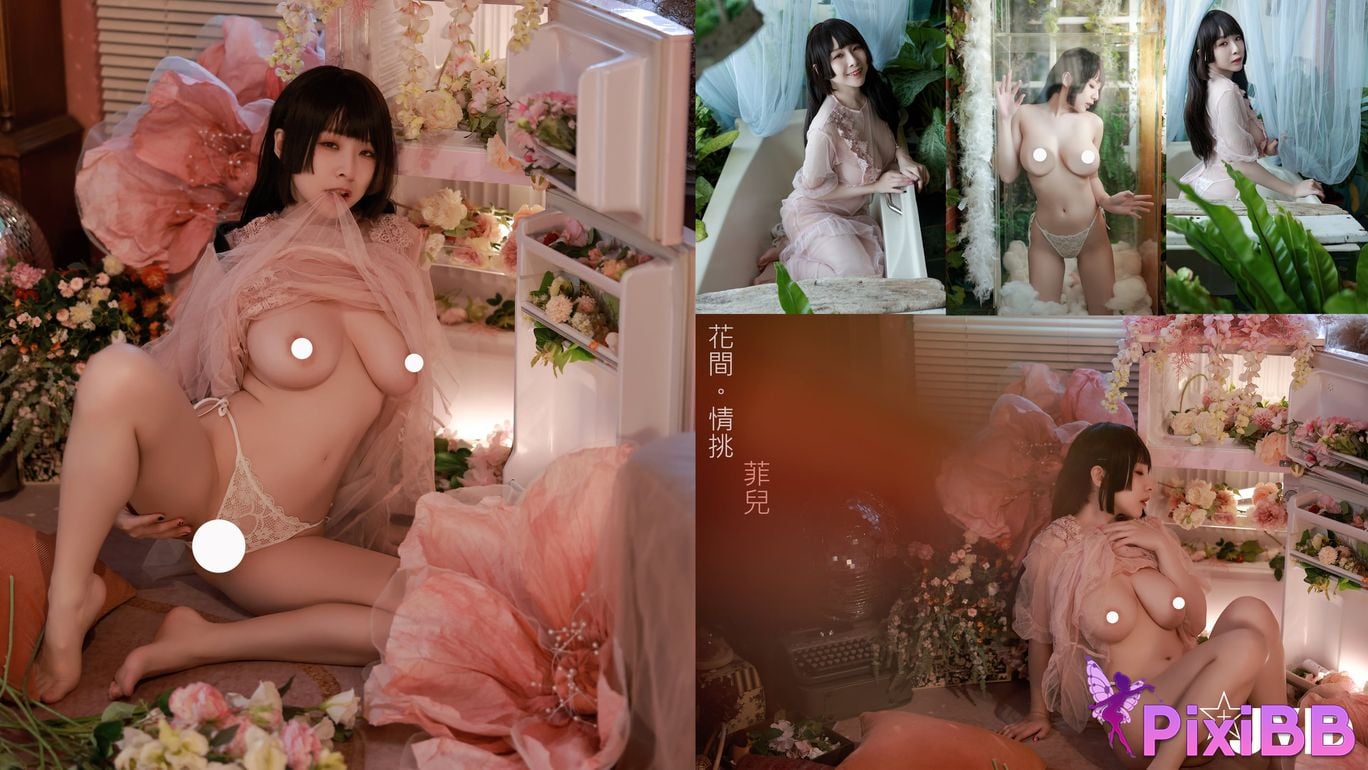 JVID Li Fei Er Zai Hua Cong Zhong Beng Chu You Ren Ju Ru Dan Hun Yuan Qiao Tun Ji Xian Bian De Tiao Dou PixiBB.COM 149