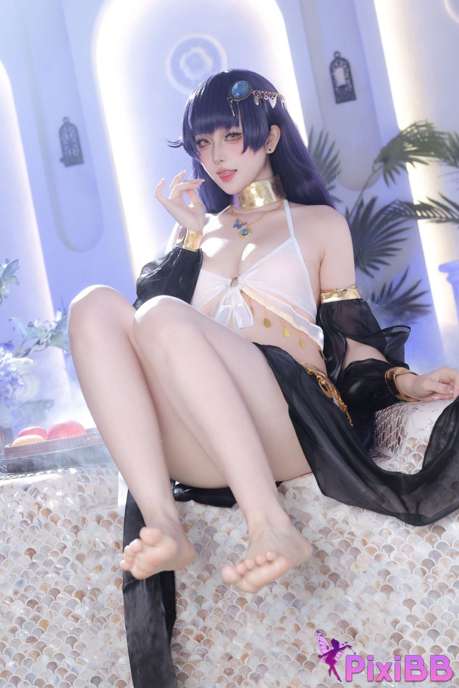 Cosplayer Island fish Azuma fan dancer azur lane PixiBB.COM 001