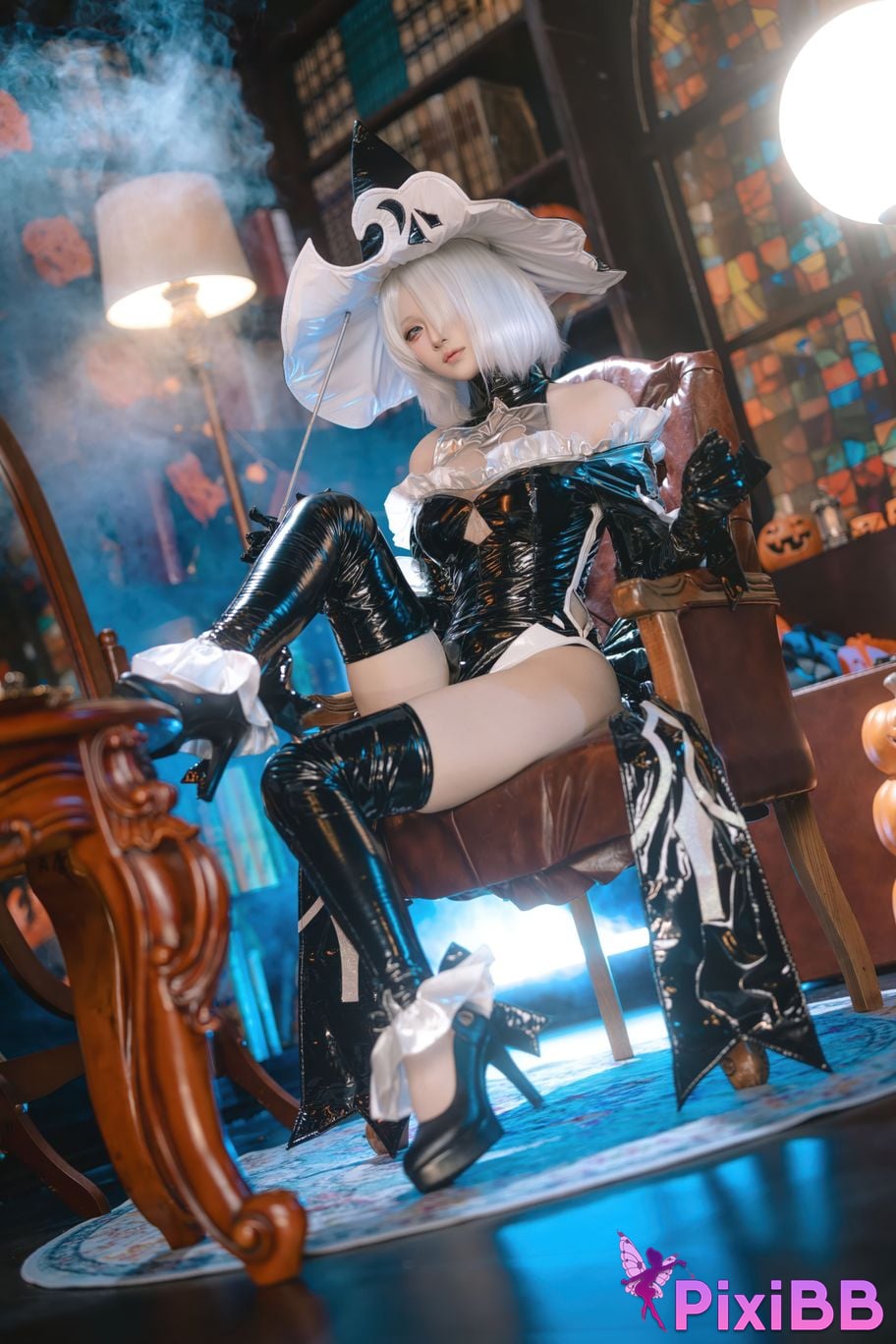 Cosplayer Island fish Neil Mechanical Era 2B Halloween witch fanfic PixiBB.COM 009