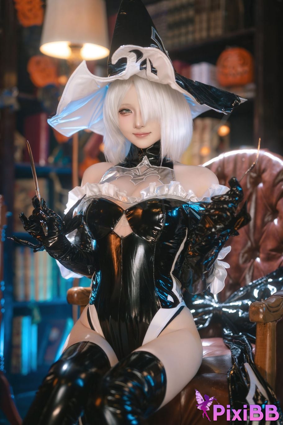 Cosplayer Island fish Neil Mechanical Era 2B Halloween witch fanfic PixiBB.COM 016