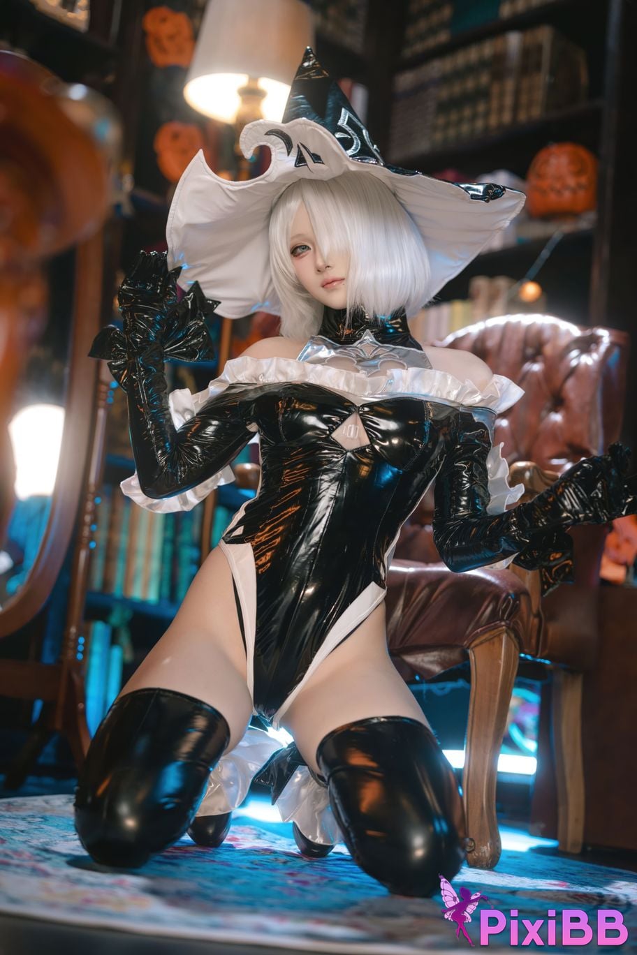 Cosplayer Island fish Neil Mechanical Era 2B Halloween witch fanfic PixiBB.COM 037