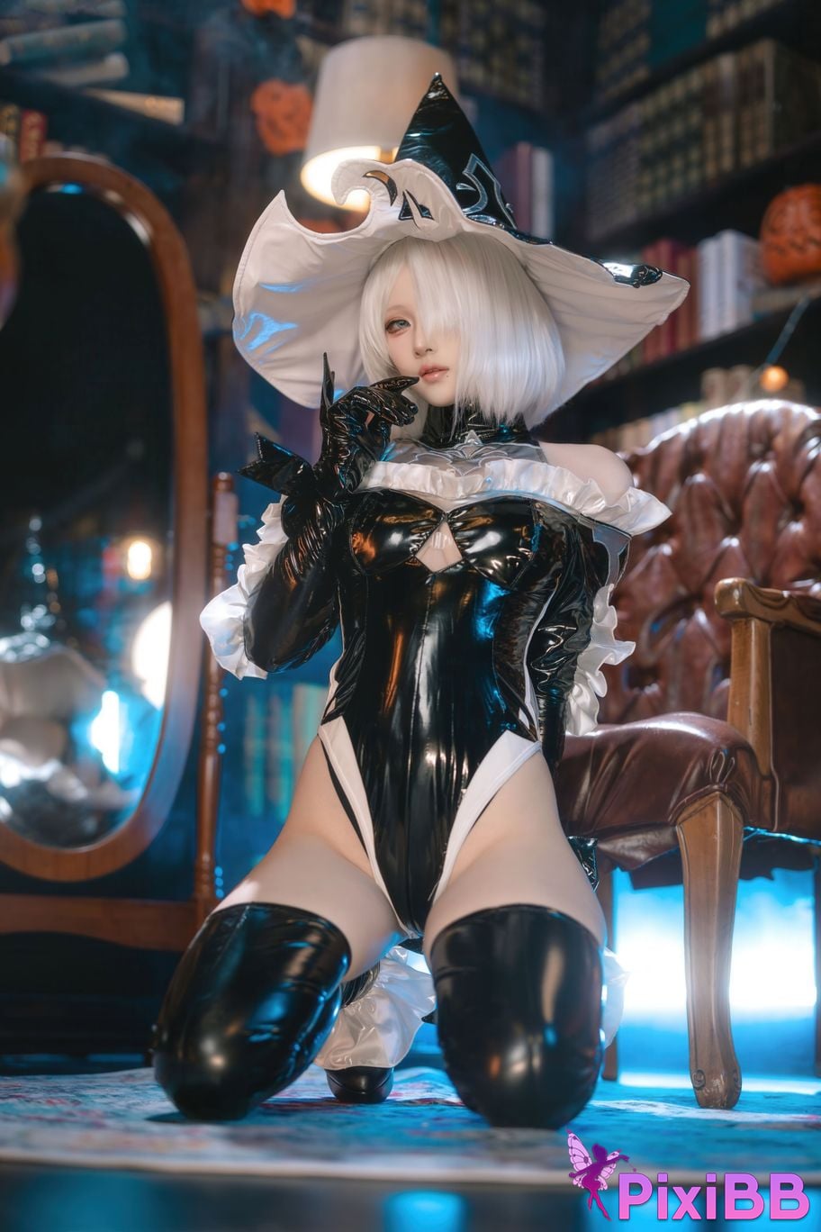 Cosplayer Island fish Neil Mechanical Era 2B Halloween witch fanfic PixiBB.COM 039